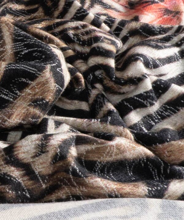 Weicher dicker jersey jacquard winter herbst tiger blumen