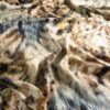 Weicher dicker Jersey jacquard kuschelig winter herbst meterware leobard gold lurex